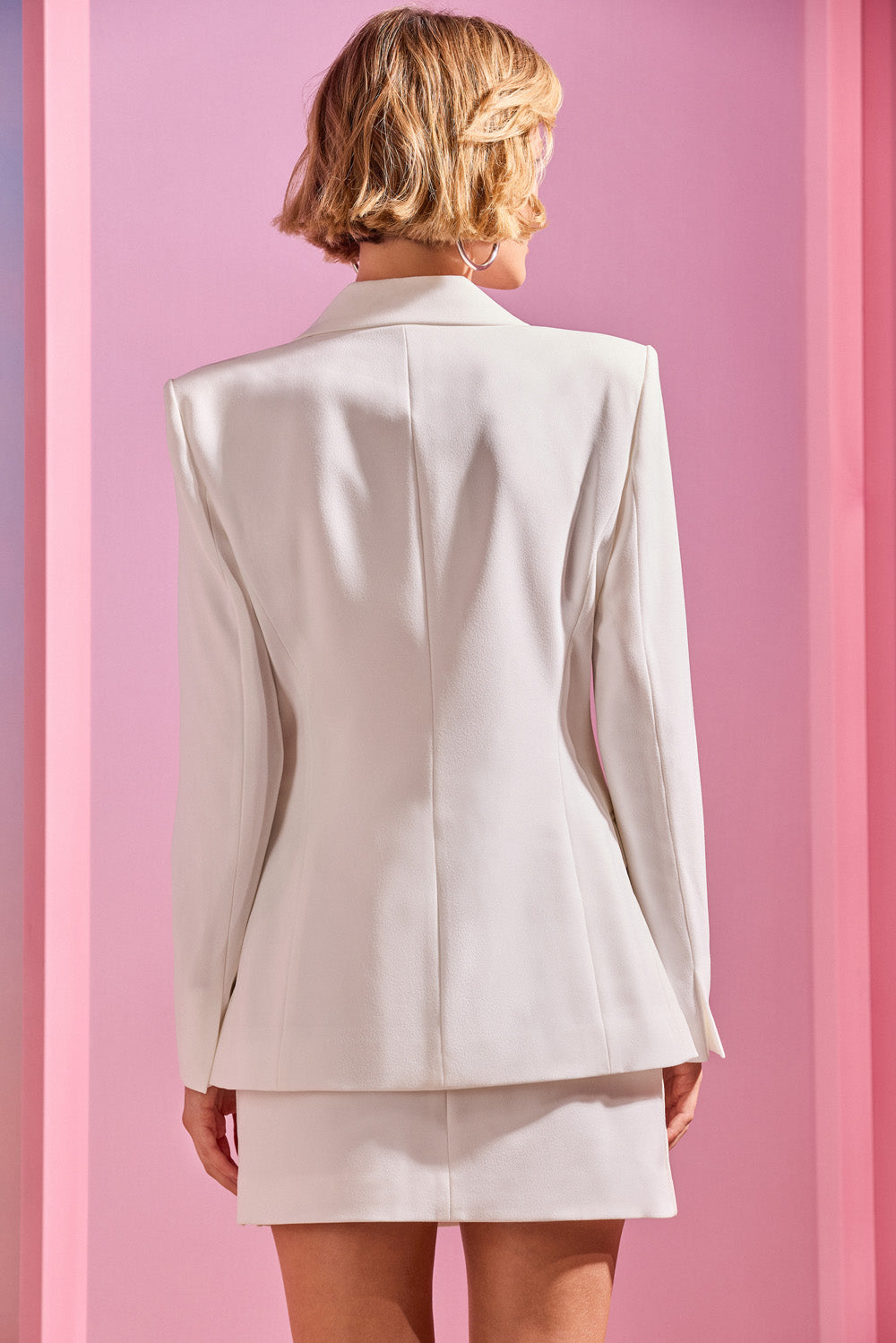 BLAZER CREPE DAMA OFF WHITE