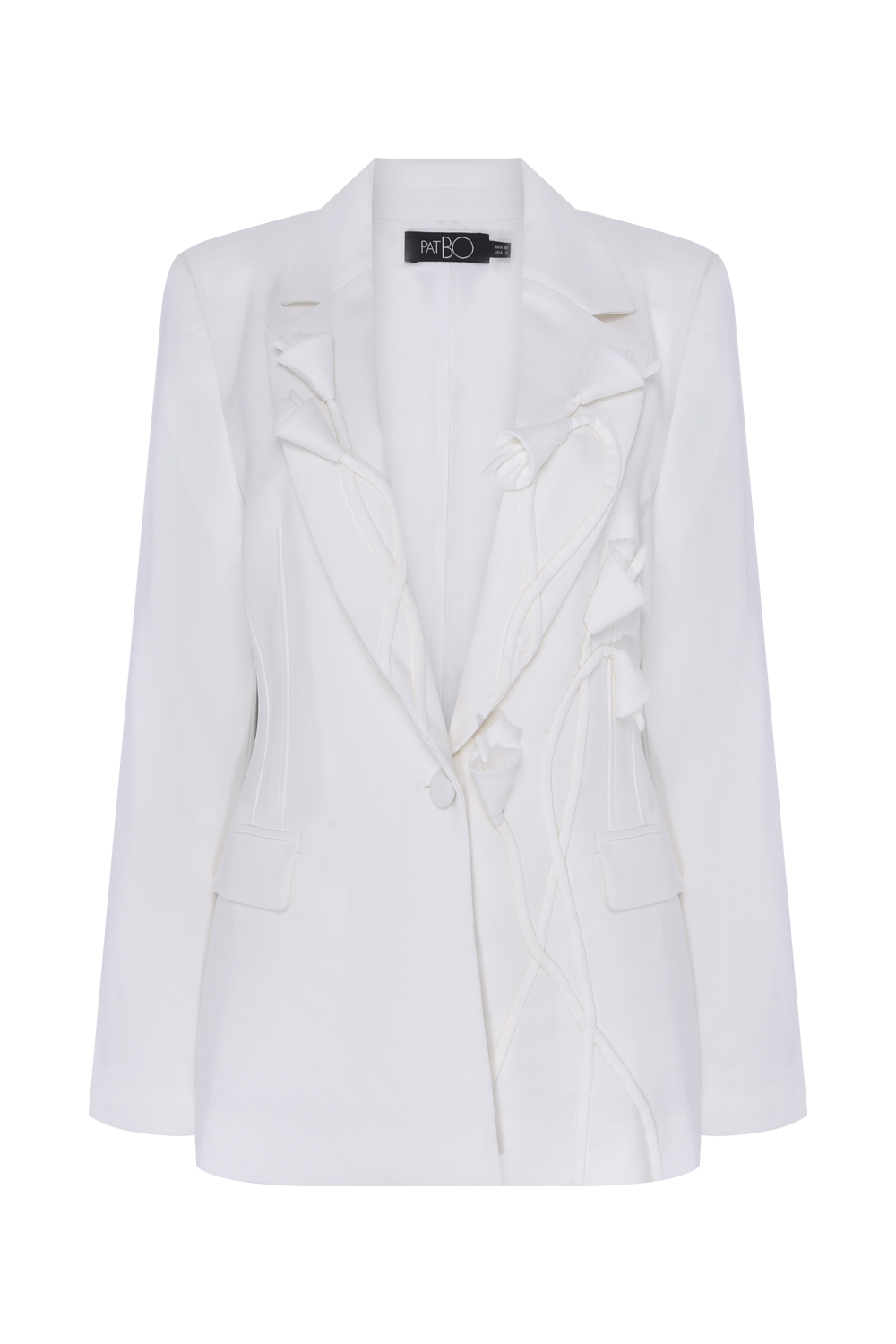 BLAZER CREPE DAMA OFF WHITE