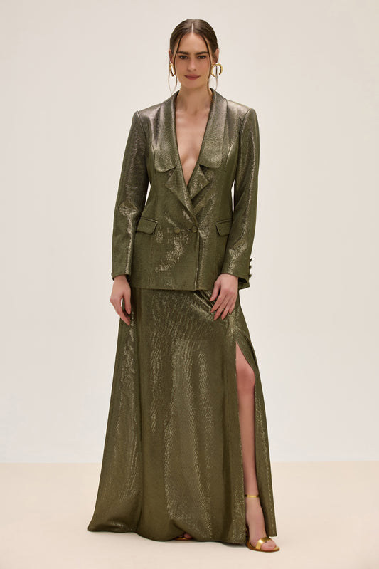 SAIA LONGA LUREX ASTER PRETO