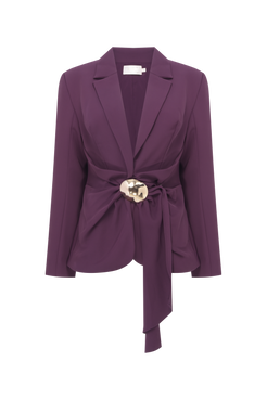 BLAZER CREPE BERTHA ROXO