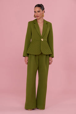 CALÇA CREPE ÁGATA VERDE
