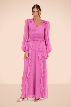 CALÇA CHIFFON DAYDREAM ROSA