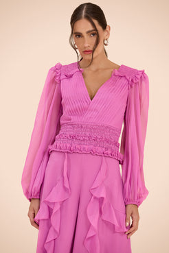 BLUSA CHIFFON DAYDREAM ROSA