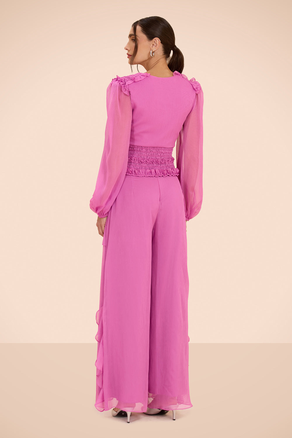 CALÇA CHIFFON DAYDREAM ROSA