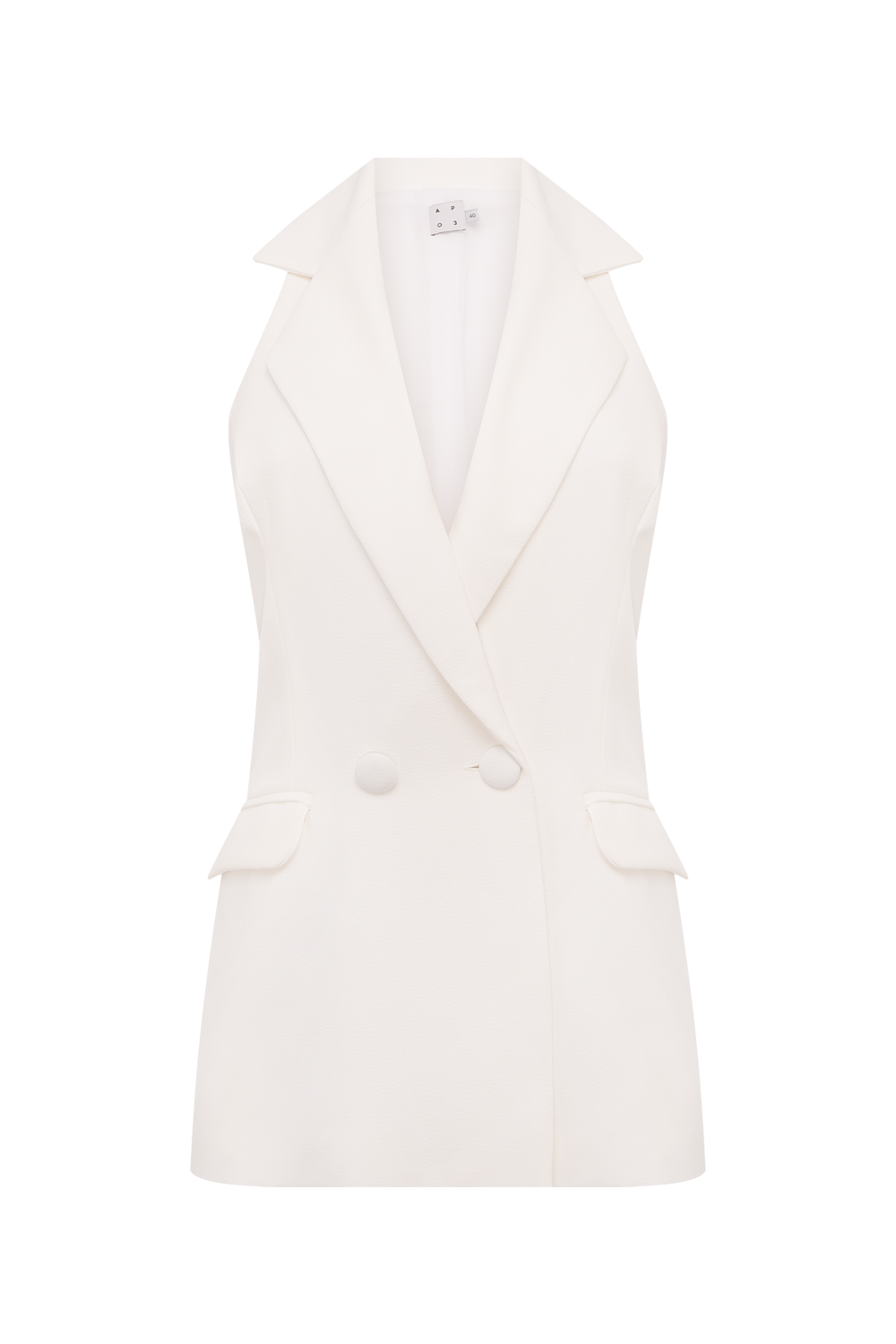 BLUSA DUAL CREPE OFF WHITE