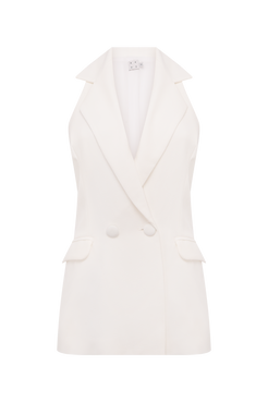 BLUSA DUAL CREPE OFF WHITE