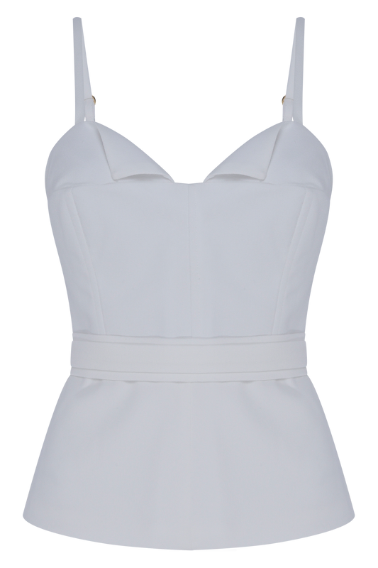 BLUSA DUAL CREPE OFF WHITE