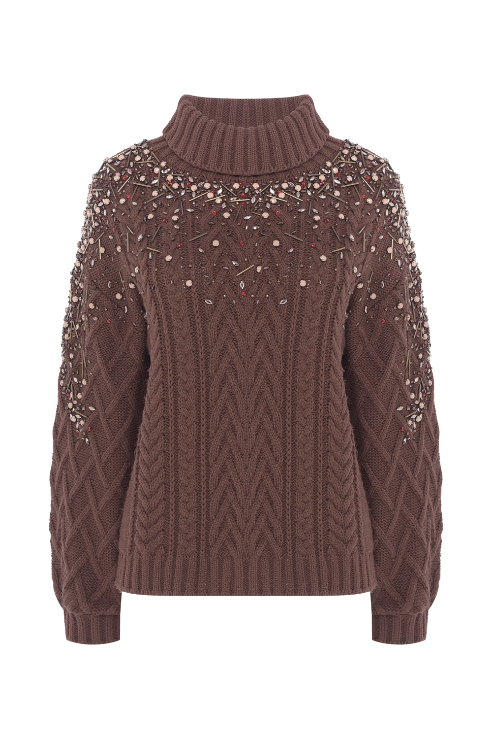 BLUSA TRICOT NARA MARROM
