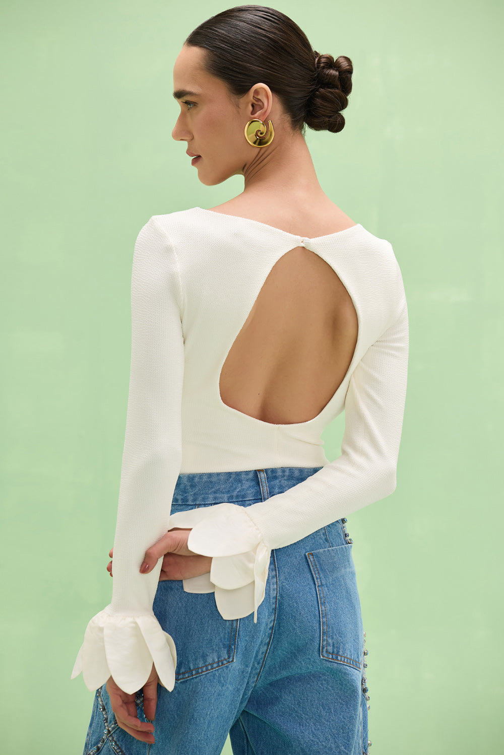 TOP TAFETA TARSILA OFF WHITE