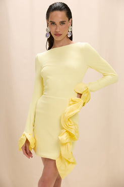 SAIA CURTA TAFETA TARSILA AMARELO