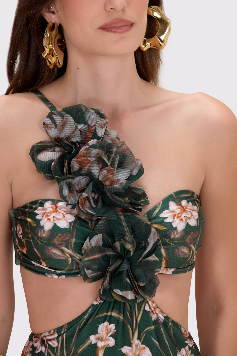 BODY LYCRA NARCISSUS VERDE ESCURO