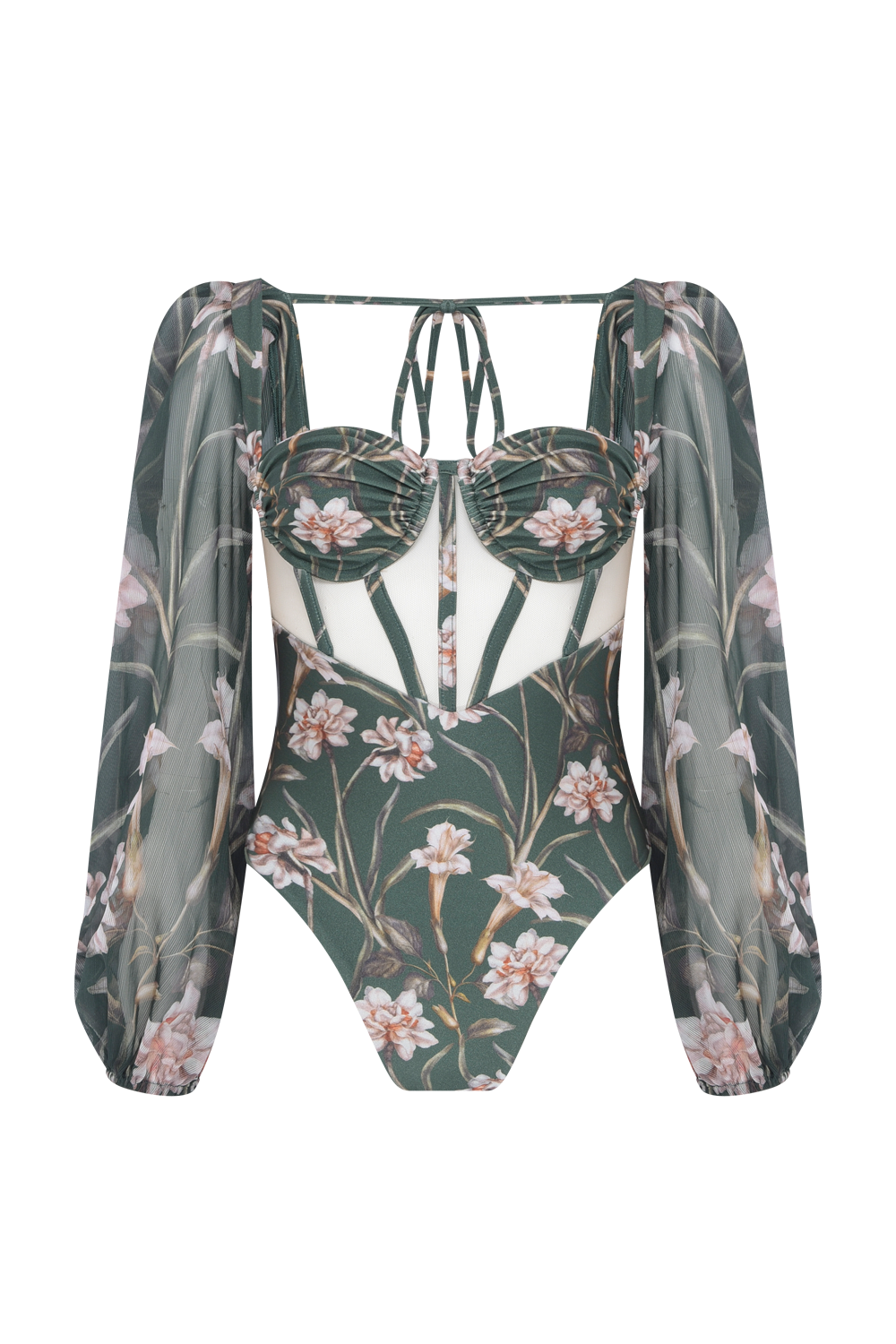 BODY LYCRA NARCISSUS VERDE ESCURO