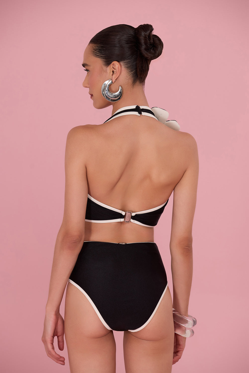 BODY MIDNIGHT BLOOM LYCRA  PRETO