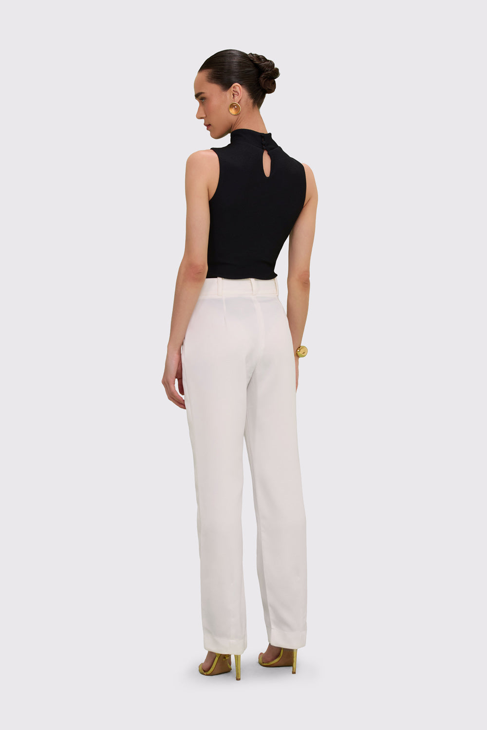 CALÇA CREPE ELENA OFF WHITE