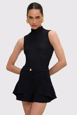 SHORT BREEZE JACQUARD PRETO