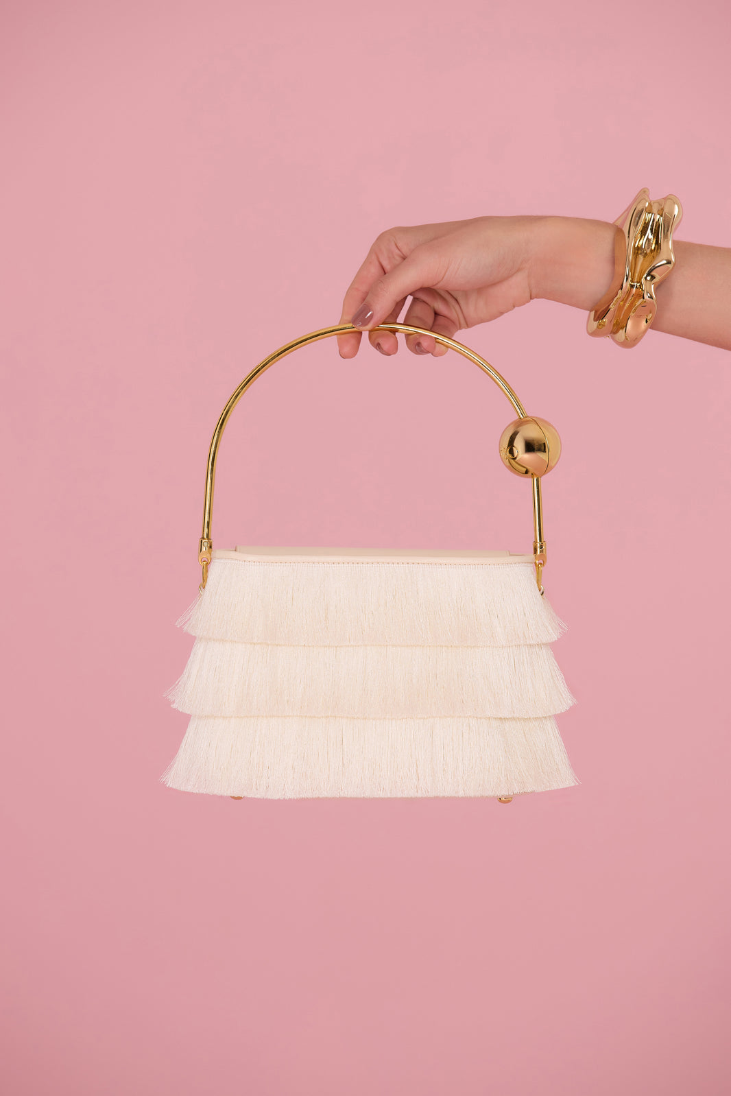 BOLSA FRINGE OFF WHITE