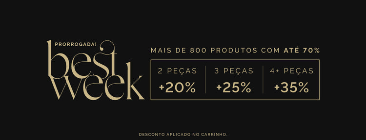 Tudo por 70% OFF
