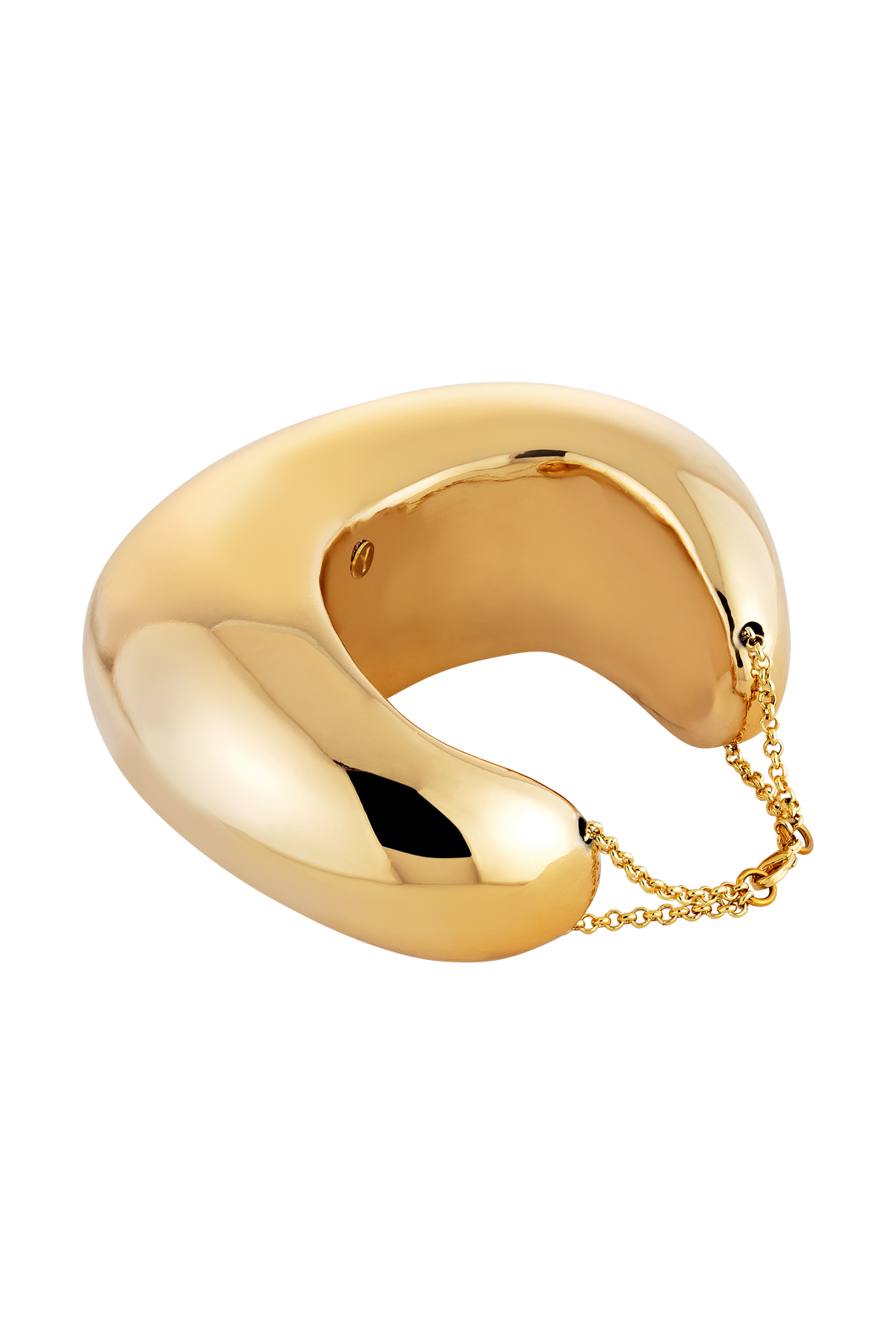 BRACELETE PUFFER METAL DOURADO