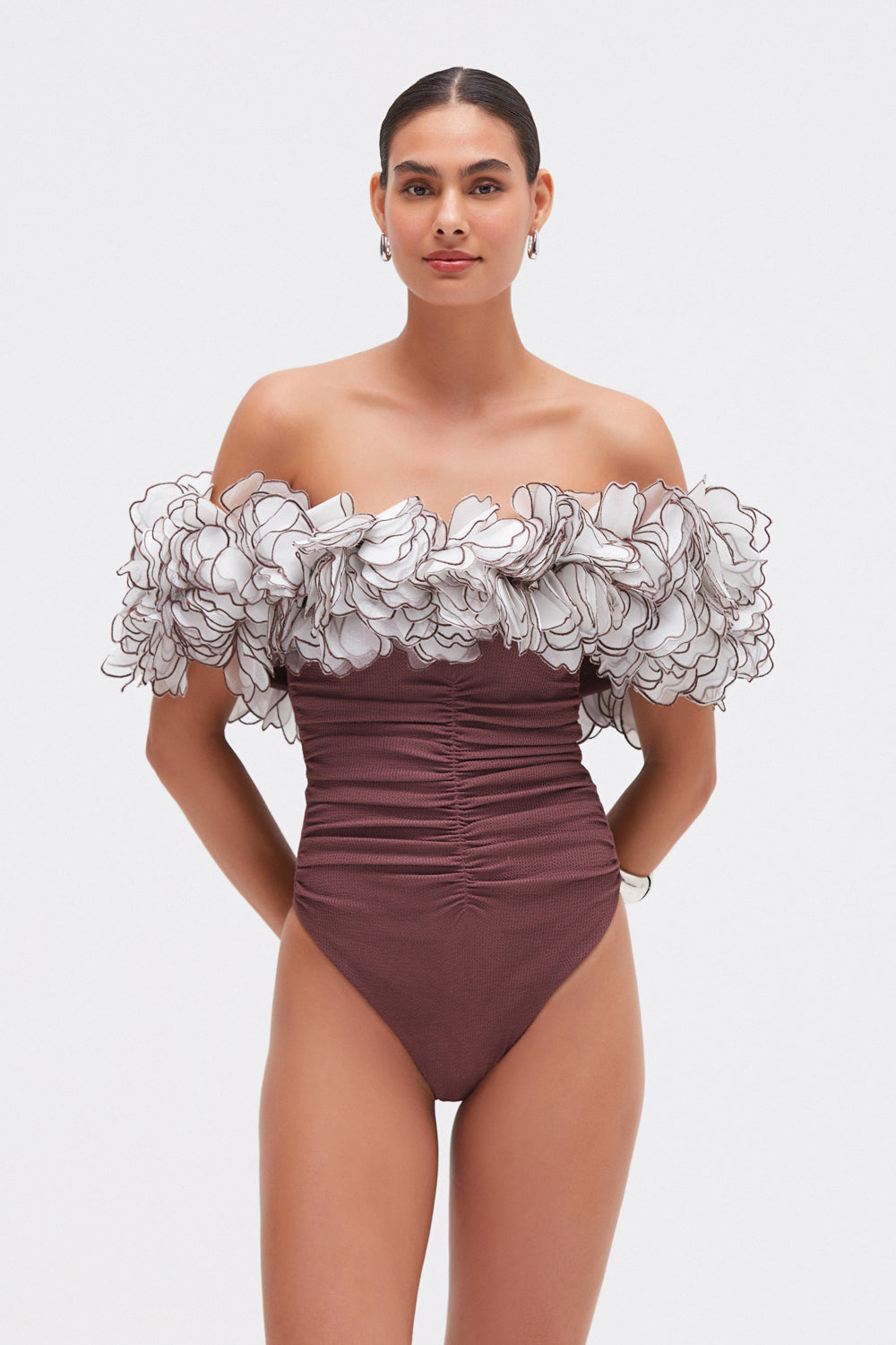 BODY MALHA MERIAN MARROM