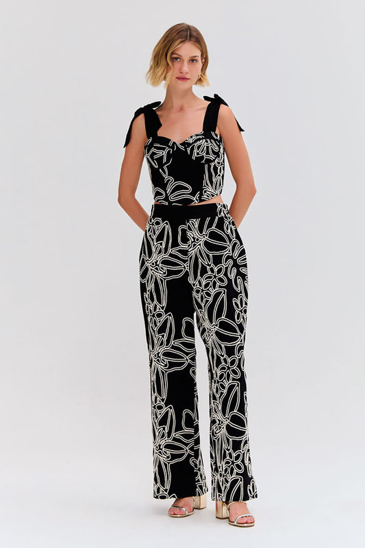 CALÇA LINHO ASAS PRETO