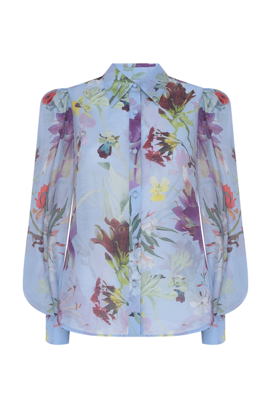 CAMISA CAROL PRINT AZUL