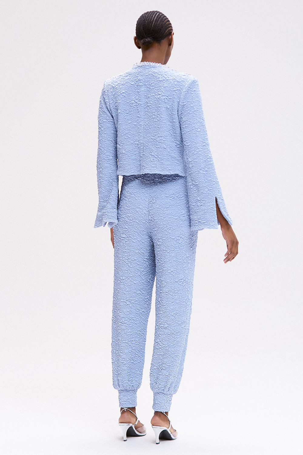 CASACO PAPILON JACQUARD AZUL