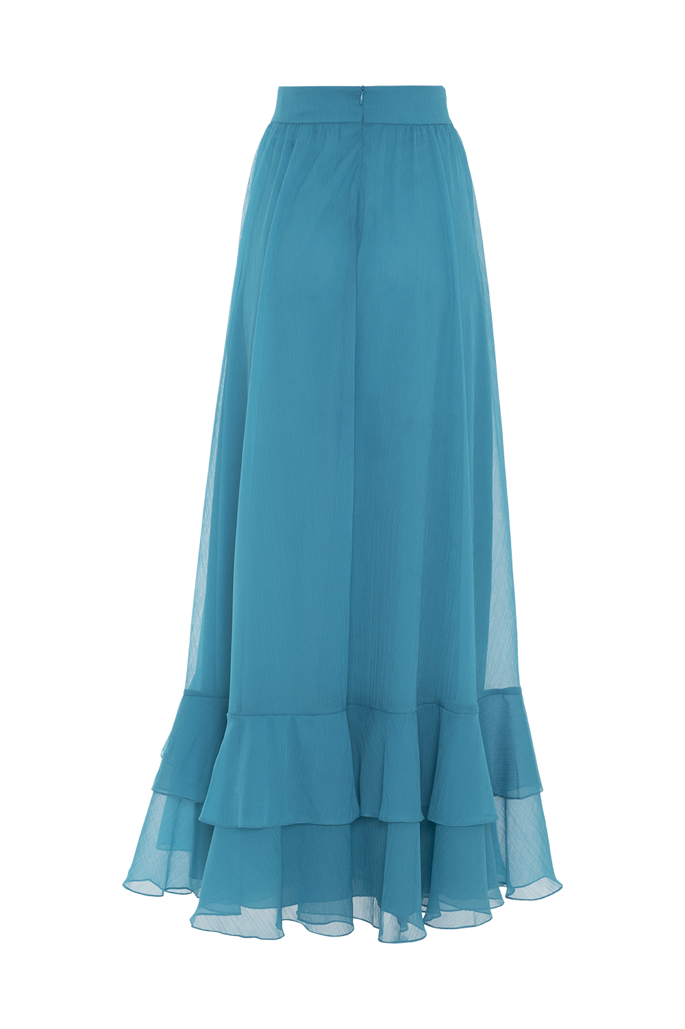 SAIA LONGA CHIFFON WONDERLAND AZUL