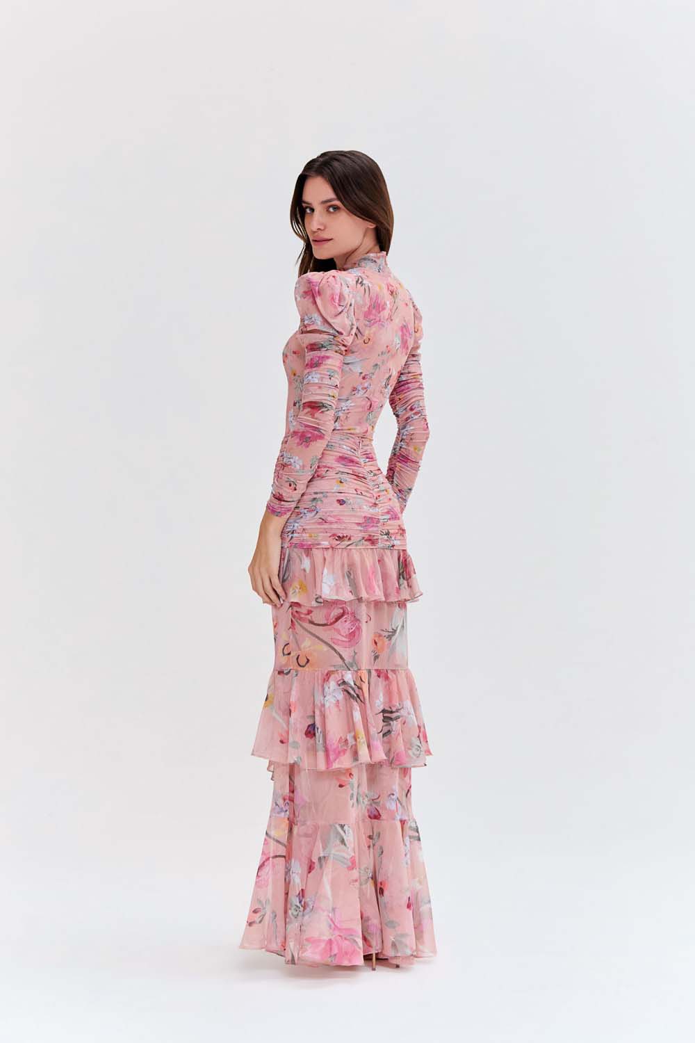 SAIA LONGA CAROL PRINT LARANJA