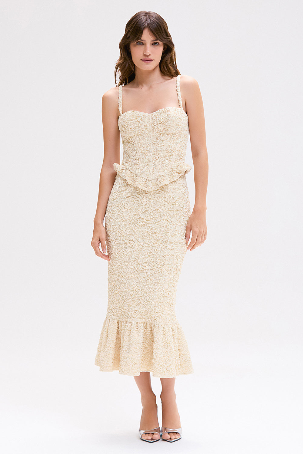 TOP PAPILON JACQUARD BEGE