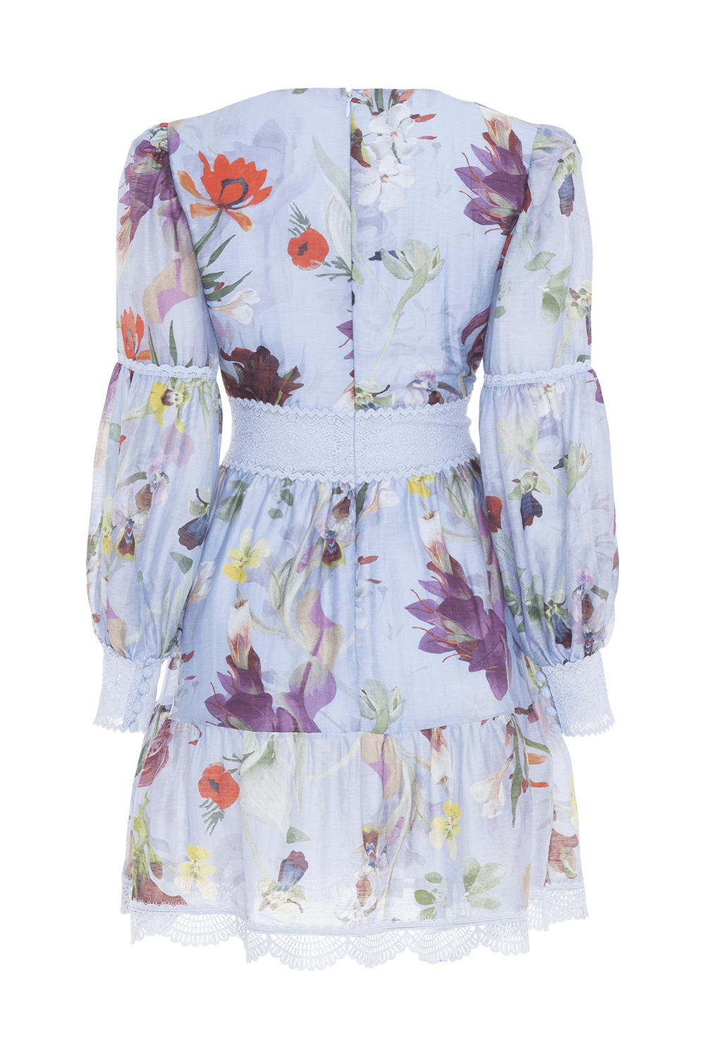 VESTIDO CURTO CAROL PRINT AZUL