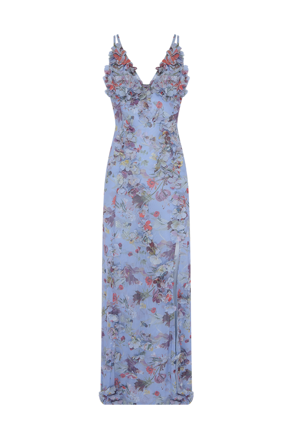 VESTIDO LONGO CAROL PRINT AZUL