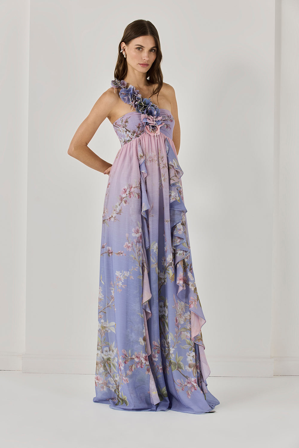 VESTIDO LONGO DELICATA LILAS