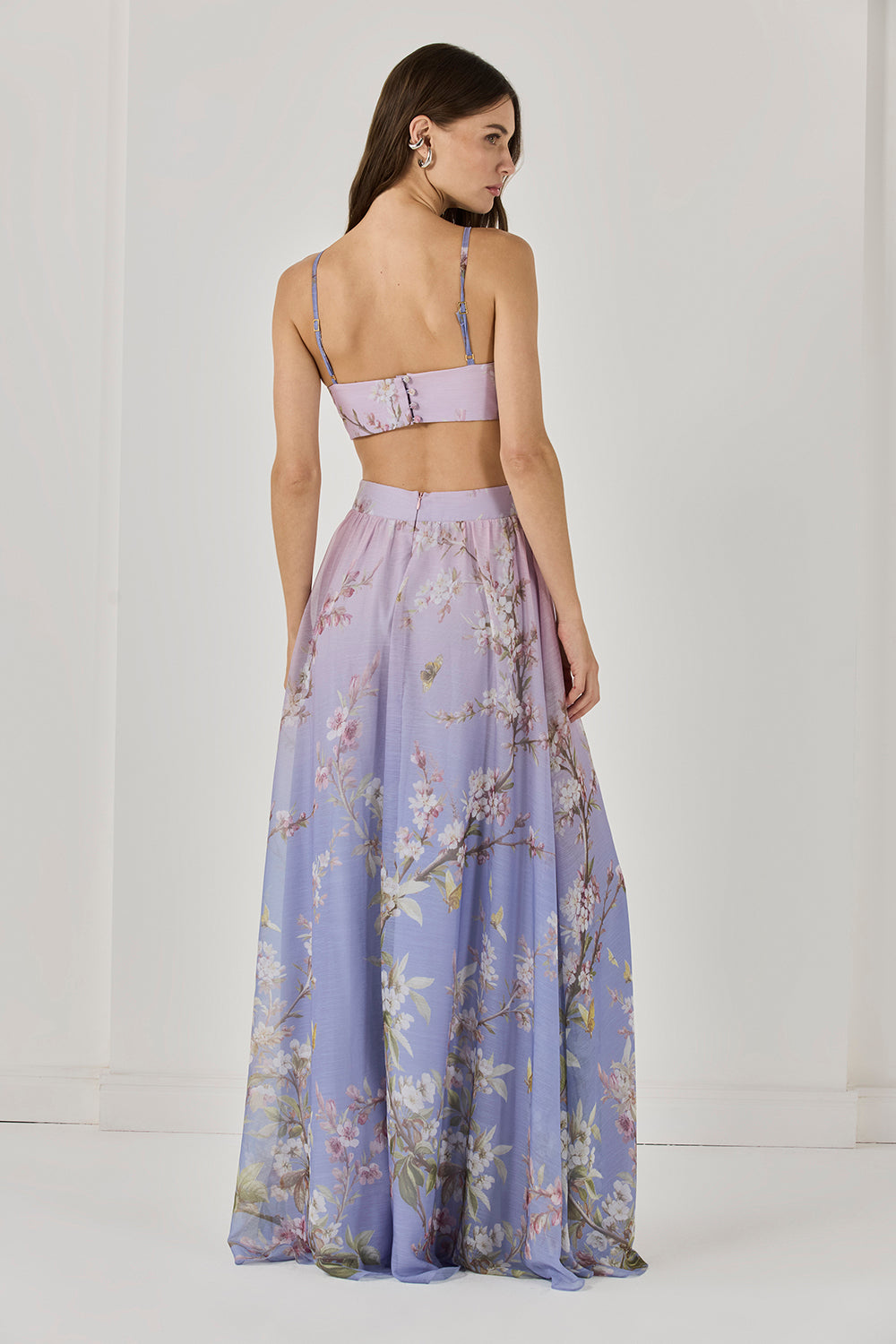 VESTIDO LONGO DELICATA  LILAS