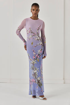 VESTIDO LONGO DELICATA  LILAS