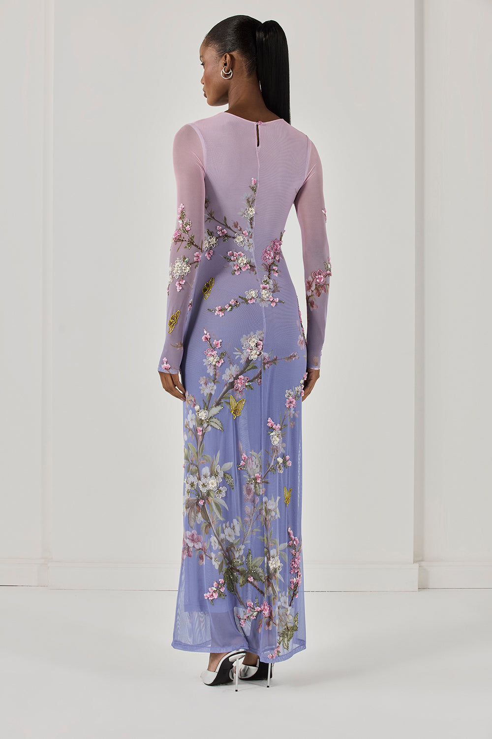 VESTIDO LONGO DELICATA  LILAS