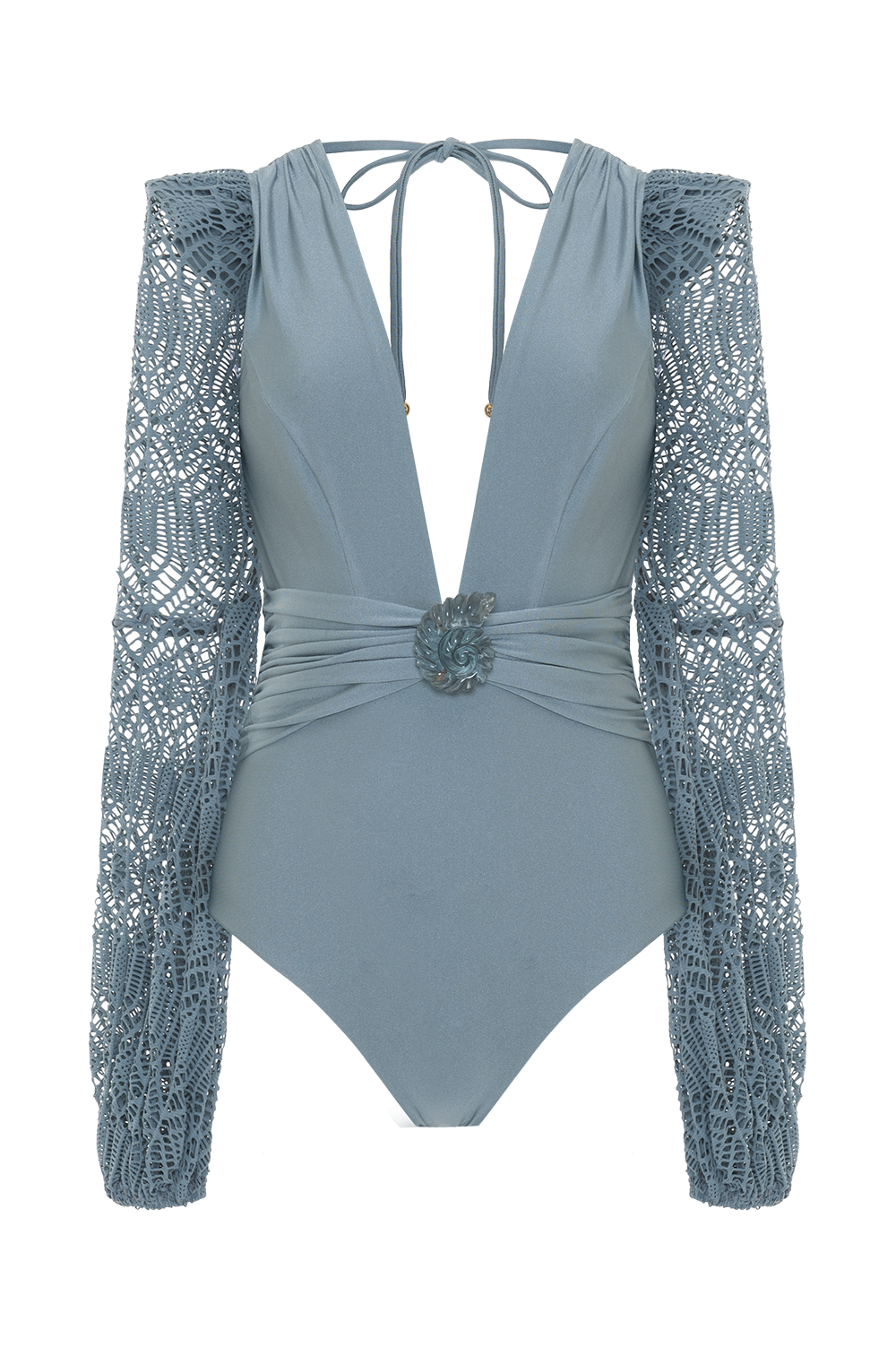 BODY SEASHELL LYCRA  AZUL
