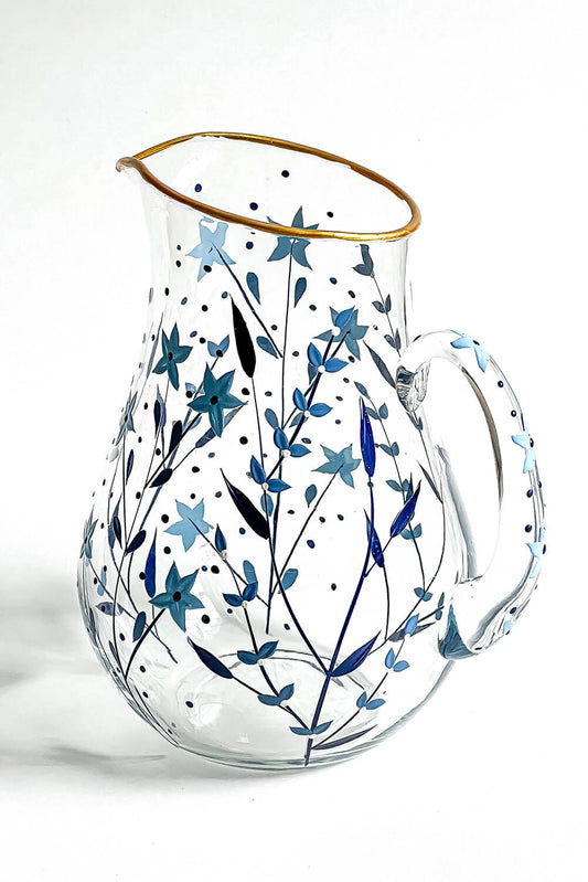 JARRA BLUE DAISY TRANSPARENTE