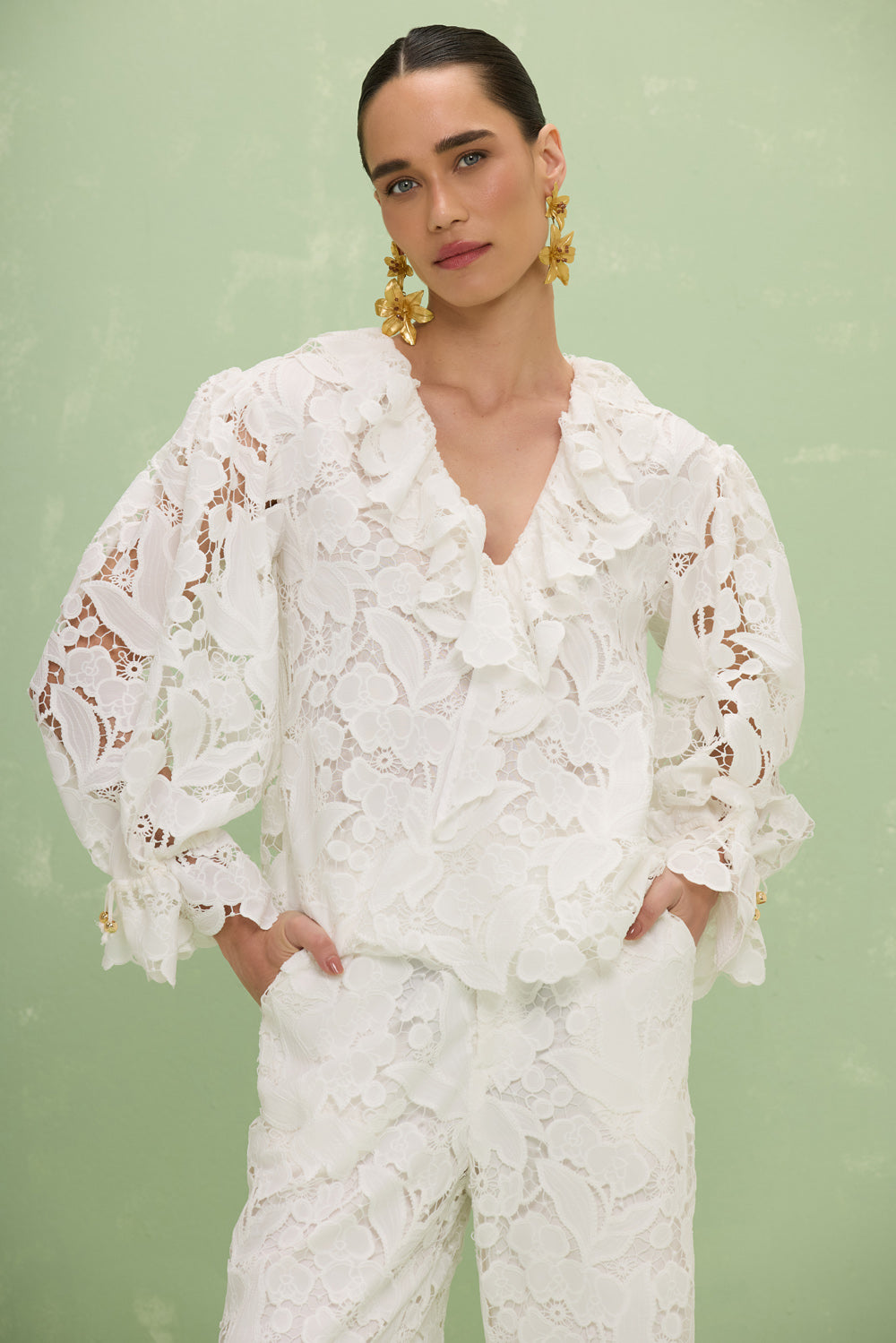 BLUSA RENDA MYSIE OFF WHITE