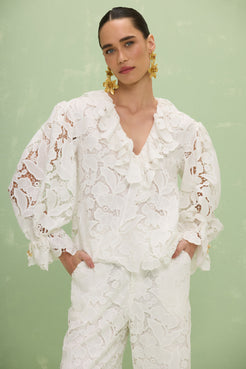BLUSA RENDA MYSIE OFF WHITE