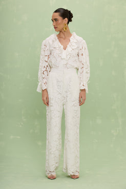 CALÇA RENDA MYSIE OFF WHITE