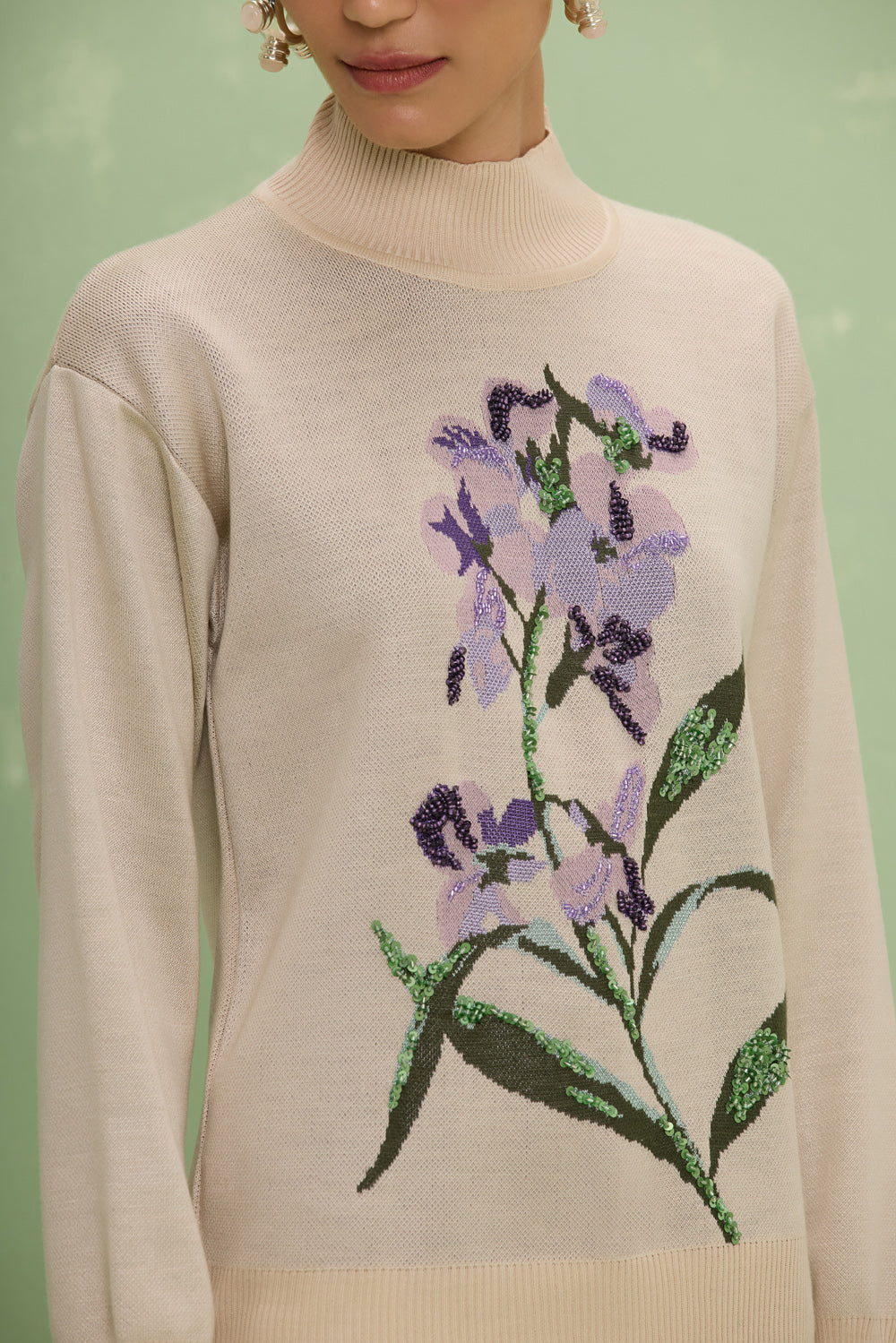 MOLETOM HEATHER OFF WHITE