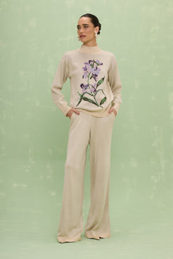 CALÇA DE MOLETOM HEATHER OFF WHITE