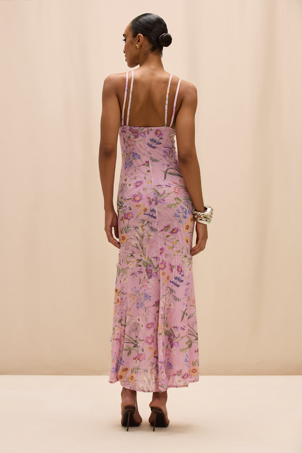 VESTIDO LONGO HEATHER ROSA