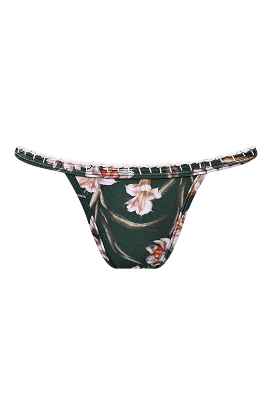 CALCINHA LYCRA NARCISSUS VERDE ESCURO
