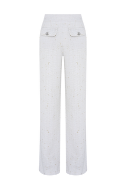 CALÇA PEARL TWEED OFF WHITE