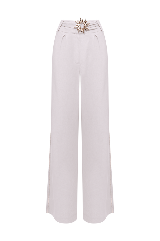 CALÇA LINHO TROPIC OFF WHITE