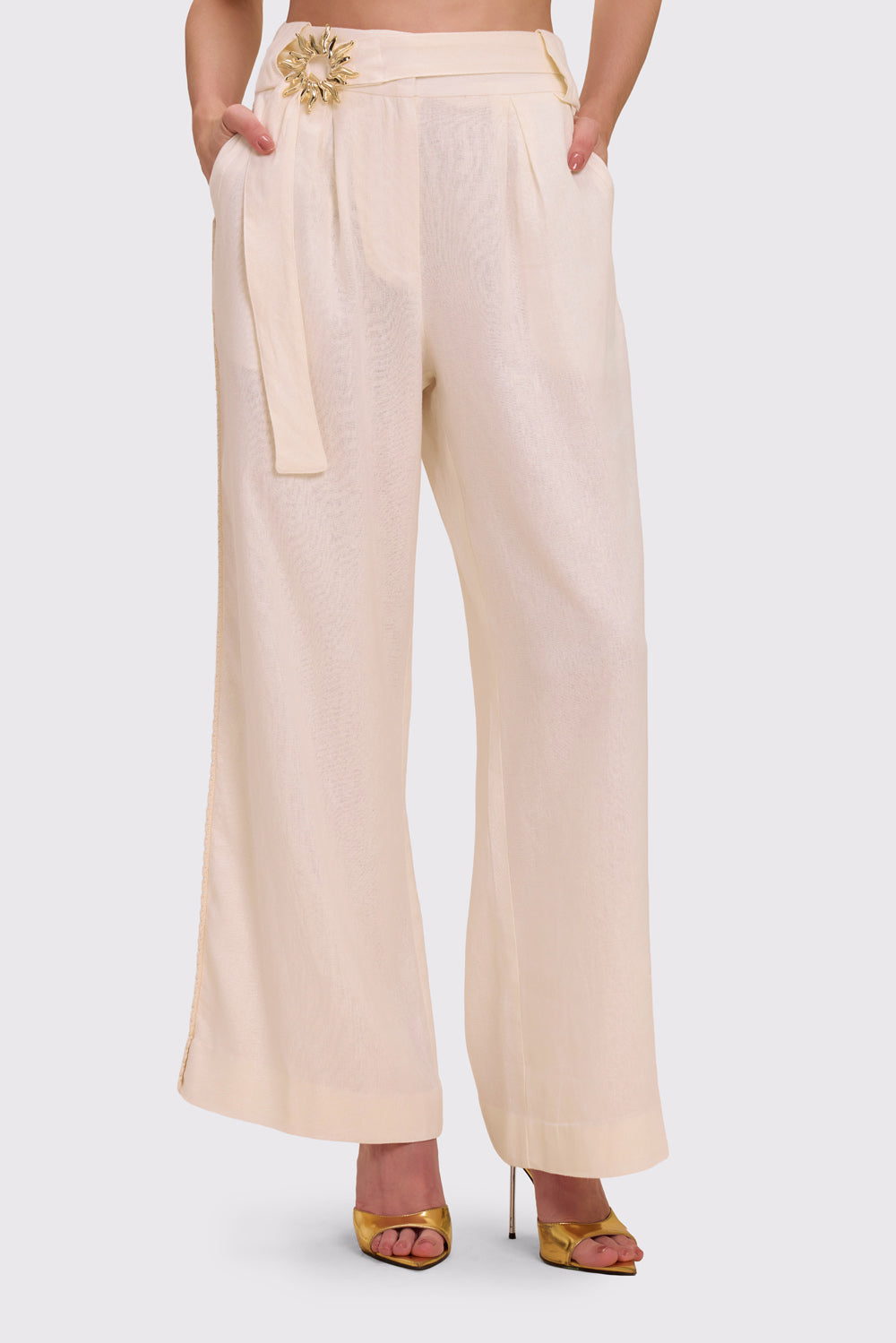 CALÇA LINHO TROPIC OFF WHITE