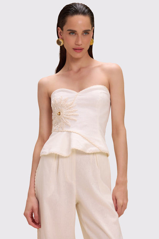 TOP LINHO TROPIC OFF WHITE