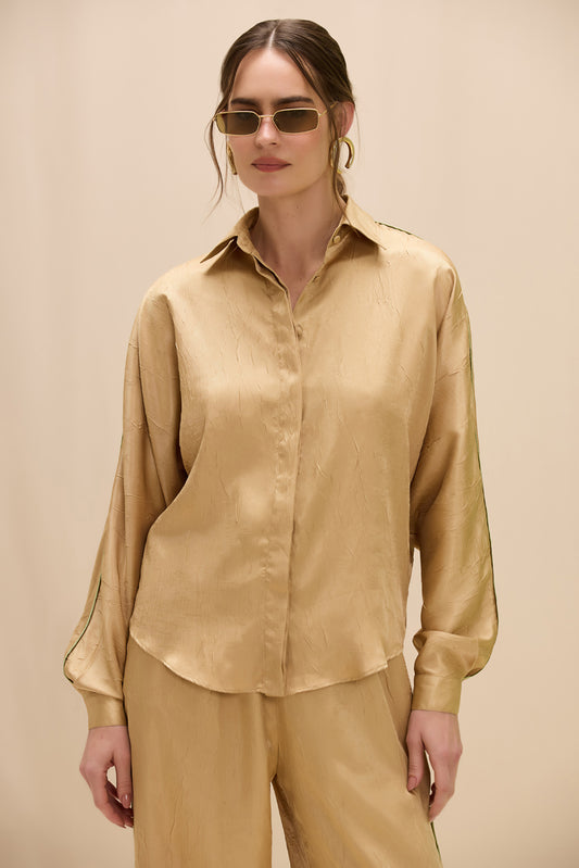 CAMISA STELLAR WEAVE BEGE