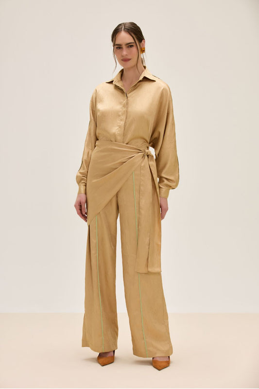 CALÇA STELLAR WEAVE BEGE